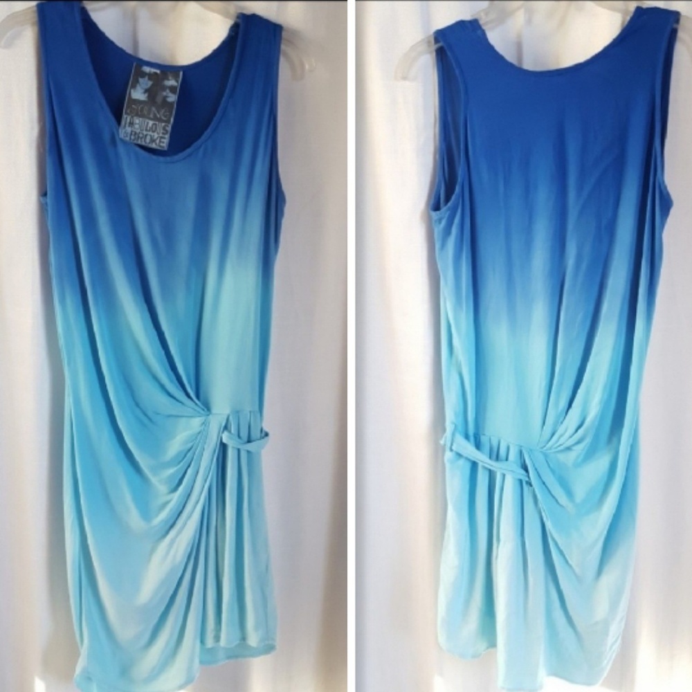 Young Fabulous & Broke Tinsley Blue Ombre Dress XS - Picture 8 of 8